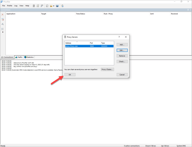 use froxy proxies with proxyfier