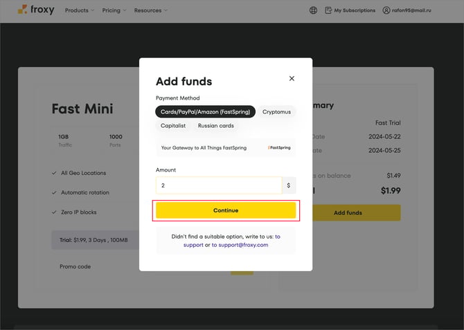 payment method